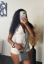 Load image into Gallery viewer, Grey Denim Romper
