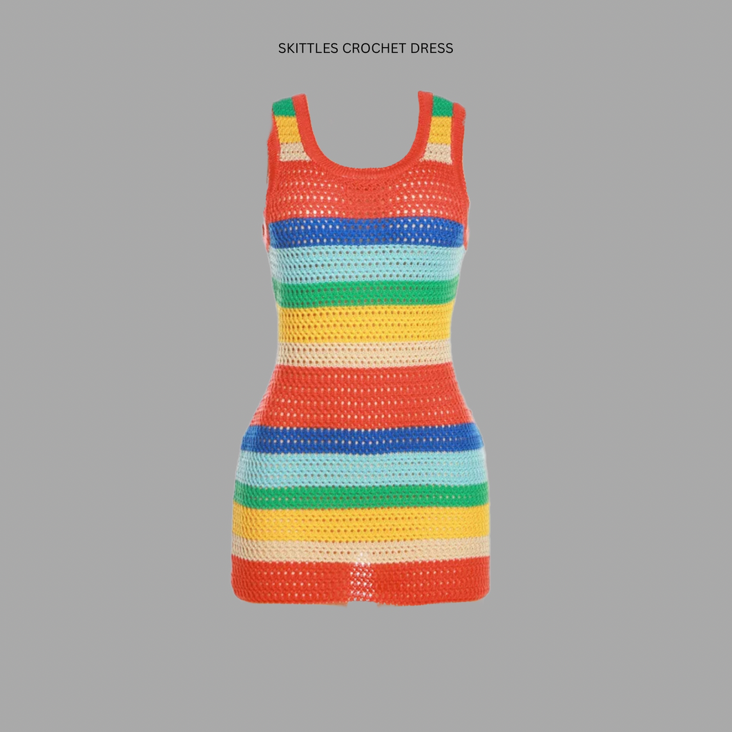 Multicolor Crochet Dress