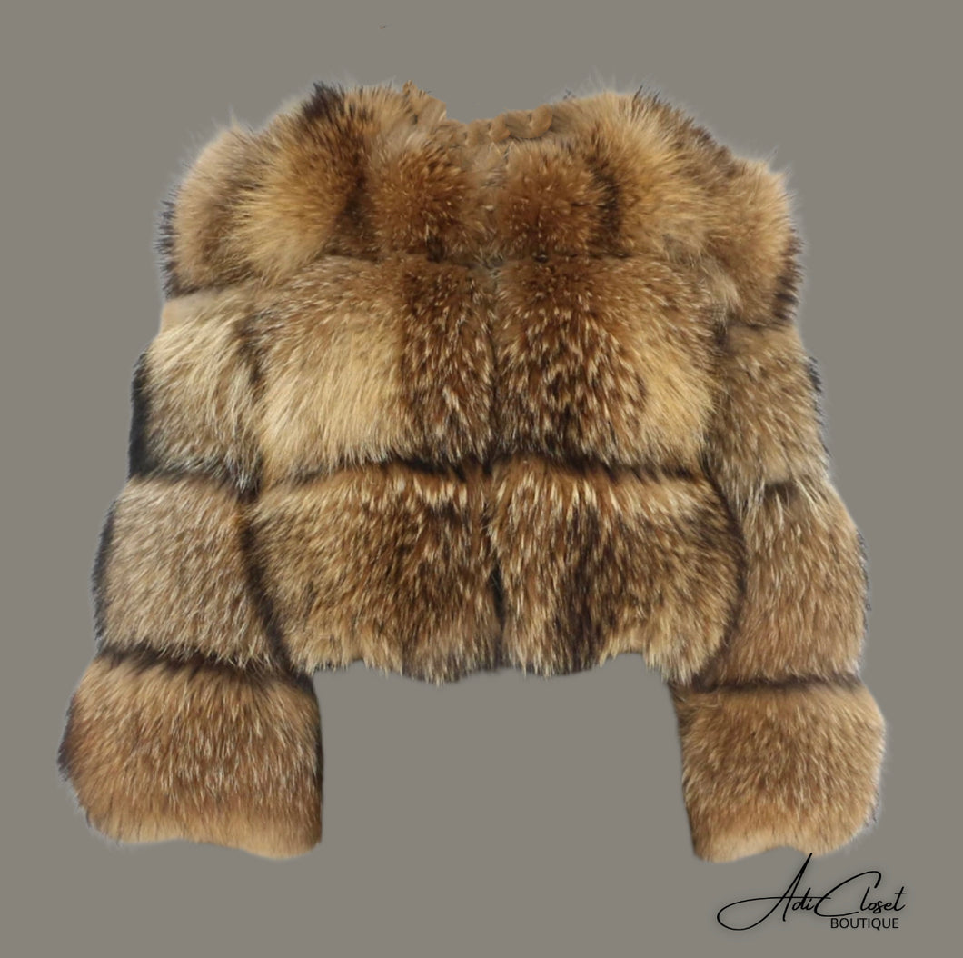 Racoon fur jacket